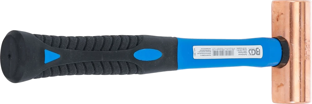 Vörösréz kalapács | üvegszálas nyél | Ø 32 mm | 680 grammos (1.5 lb) fej