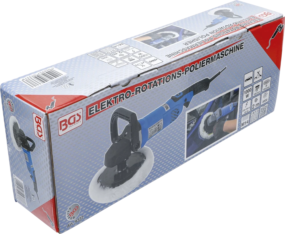 Elektro-Poliermaschine | max. 3000 U/min | 1300 W | Ø 180 mm