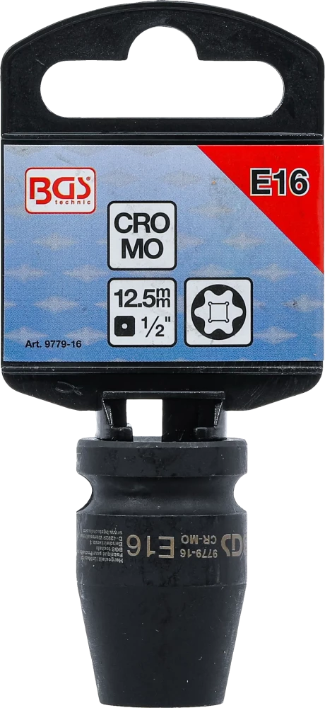 Gépi dugókulcs E-profil | 12,5 mm (1/2") | E16