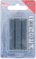 Tartalék szorítópofák honolószerszámhoz BGS 1156 | 50 mm-es pofák | K 220 | 3 darabos