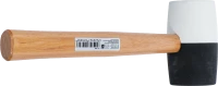 Gumikalapács | Hickory nyéllel | fekete-fehér fejű | Ø 63 mm | 840 g