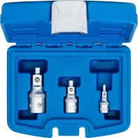 Hosszabbító készlet mágneses tartóval | 6,3 mm (1/4") / 10 mm (3/8") / 12,5 mm (1/2") | 3 darabos