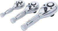 Miniatűr racsnis készlet | 6,3 mm (1/4") / 10 mm (3/8") / 12,5 mm (1/2") | 3 darabos