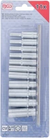 Dugókulcskészlet, hatszögletű, mély | 6,3 mm (1/4") | 4 - 13 mm | 11 darabos