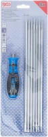 Csavarhúzó készlet cserélhető pengékkel | T-profil (Torx) / T-profil (Torx Plus) furattal | 8 darabos