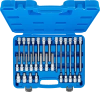 Behajtófej-készlet | 12,5 mm (1/2") | Belső hatszögletű | 30 darabos