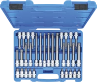 Behajtófej-készlet | 12,5 mm (1/2") | TP-profil (Torx Plus) TP20 - TP70 | 32 darabos