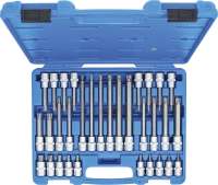 Behajtófej-készlet | 12,5 mm (1/2") | TPS-profil (Torx Plus) furattal TPS20 - TPS70 | 32 darabos