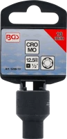 Spirálbites dugókulcsbetét / csavarkiszedő | 12,5 mm (1/2") | 10 mm