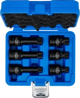 Levegős dugókulcskészlet | 12,5 mm (1/2") | (XZN) M14 - M18 | 6 darabos