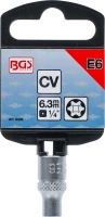 Dugókulcs E-profil | 6,3 mm (1/4") | E6