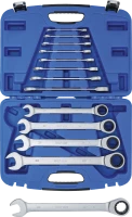 Racsnis csillag-villáskulcs készlet | 8 - 32 mm | 13 darabos
