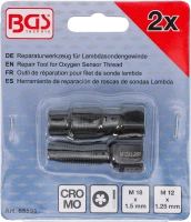 Lambda-szonda menetjavítókészlet | M18 x 1,5 mm | M12 x 1,25 mm | 2 darabos