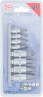 Csavarkiszedő készlet | 6,3 mm (1/4") / 10 mm (3/8") | hibás belső hatszögletű csavarokhoz 3 - 10 mm | 8 darabos
