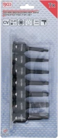 Csavarkiszedő készlet | 12,5 mm (1/2") | hibás belső hatszögletű csavarokhoz 4 - 12 mm | 7 darabos
