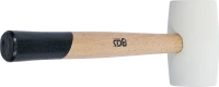 Gumikalapács | üvegszálas nyél | fehér fejű | Ø 64 mm | 750 g