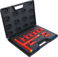 VDE-behajtófej készlet | 12,5 mm (1/2") | T-profil (Torx) T20 - T55 | 10 darabos
