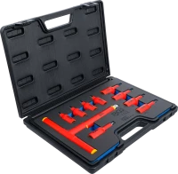VDE-behajtófej készlet | 10 mm (3/8") / 12,5 mm (1/2") | belső hat szögletű hajtás 4 - 10 mm | 10 darabos