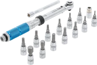 Nyomatékkulcs-készlet | 6,3 mm (1/4") | 3 - 24 Nm | 16 darabos