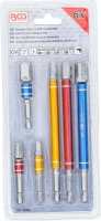 Adapterkészlet fúrógépekhez | színes | Külső hatszögletű kulcsnyílású hajtás 6,3 mm (1/4") | Külső hatszögletű 6,3 mm (1/4"), 10 mm (3/8"), 12,5 mm (1/2")| 75 - 150 mm | 6 darabos