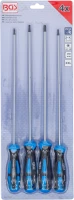 Csavarhúzó készlet | extra hosszú | T-profil (Torx) | T15 - T30 | 4 darabos