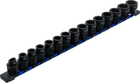 Levegős dugókulcskészlet hatszögletű, extra lapos | 12,5 mm (1/2") | 10 - 24 mm | 15 darabos
