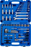 Dugókulcskészlet, hatszögletű | 6,3 mm (1/4")/10 mm (3/8") | 92 darabos