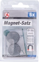 Mágneskészlet | kerámia | Ø 25 mm | 6 darabos