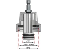 7-es sz. adapter a BGS 8027-hez, 8098 | Alfa Romeo, Citroën, Fiat, Mini, Peugeot, Renault, Saab
