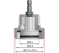 8-as sz. adapter a BGS 8027-hez, 8098 | VW