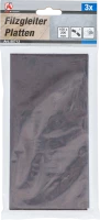 Filc alátét | lapok | barna | 100 x 200 mm | 3 darabos