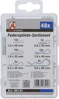 Rugós sasszeg készlet | Ø 1,2 - 3,0 mm | 48 darabos