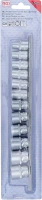Dugókulcskészlet, hatszögletű | 10 mm (3/8") | 8 - 19 mm | 12 darabos
