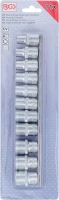 Dugókulcskészlet, hatszögletű | 12,5 mm (1/2") | 10 - 21 mm | 11 darabos