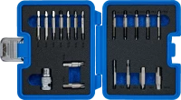 Csavarkiszedő készlet | 1,5 - 10 mm belső hatszöghöz / T-profil (Torx) | T10 - T55 | 19 darabos