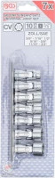Csuklós dugókulcskészlet | 10 mm (3/8") | 3/8" - 3/4" | coll méretek | 7 darabos