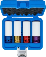Légkulcsfej készlet | 12,5 mm (1/2") | 17 / 19 / 21 / 22 mm | 4 darabos