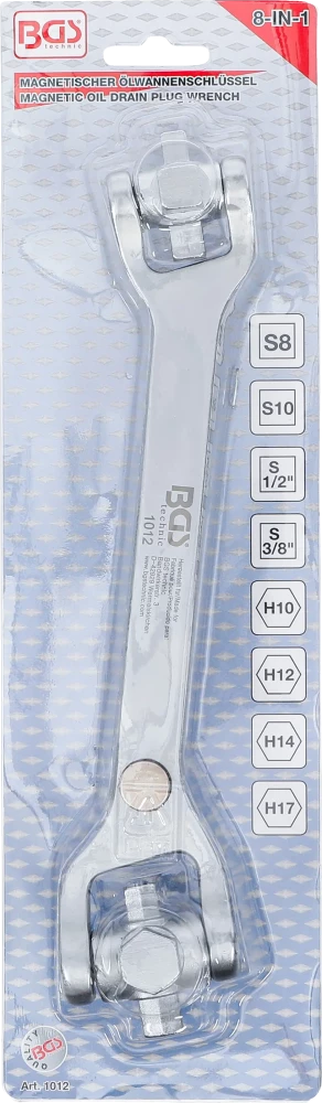 Speciális olajleeresztő kulcs "8-IN-1"