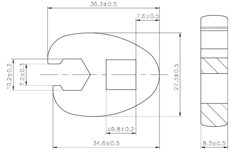 Hollanderkulcs | 10 mm (3/8") | 10 mm