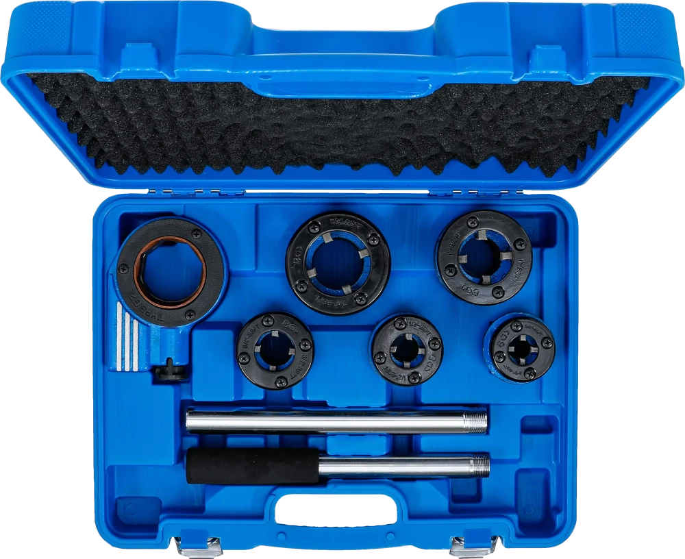 Csőmenetmetsző készlet | 3/8" - 1.1/4" | 7 darabos