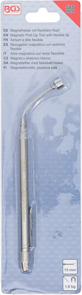 Mágneses felszedő flexibilis fejjel | 580 mm | Húzóerő: 1,6 kg