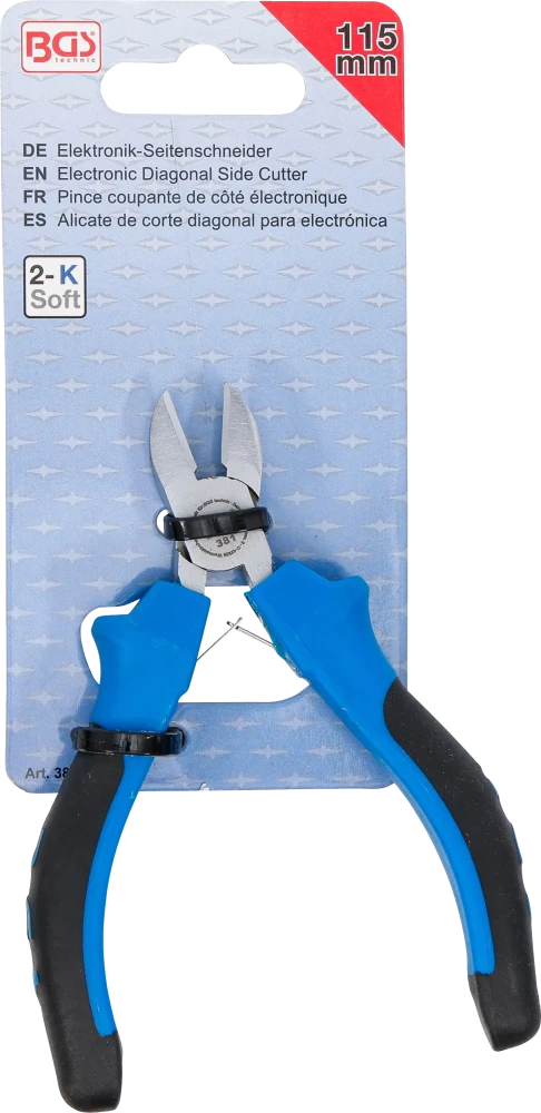 Elektronikai oldalcsípő | rugóval | 115 mm