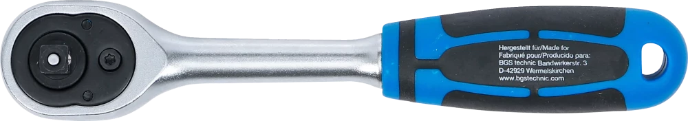 Racsnis kulcs | egyenes kivitel | finomfogazású | 6,3 mm (1/4")