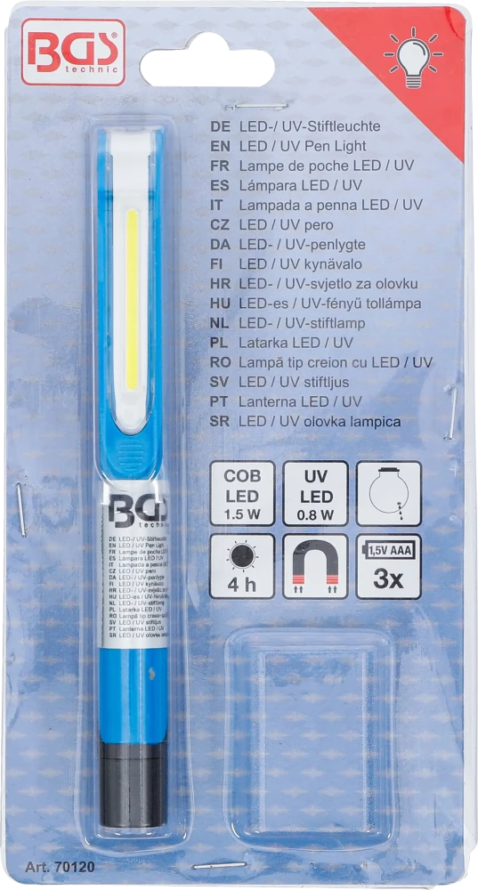 LED-es / UV-fényű tollámpa