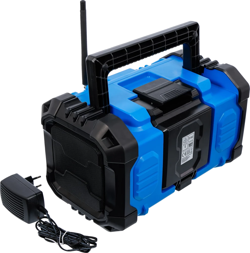 Akkumulátoros DAB rádió | hibrid | 18 V és 230 V | akkumulátor nélkül