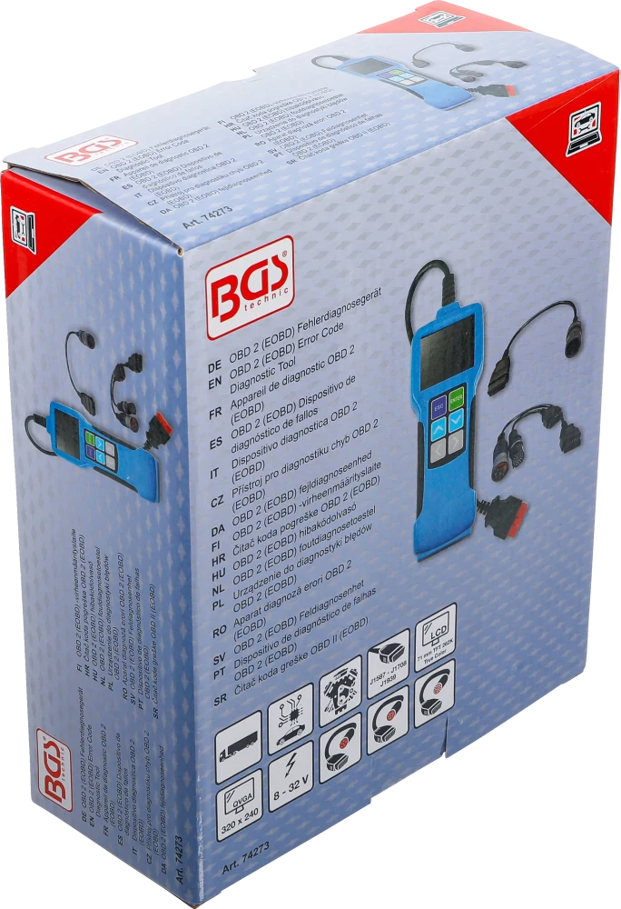 OBD 2 (EOBD) hibakódolvasó | tehergépkocsikhoz