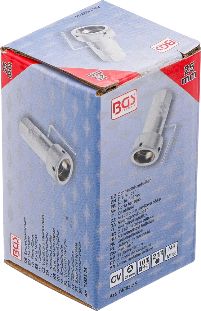Menetmetsző hajtókar | 10 mm (3/8") | 25 mm