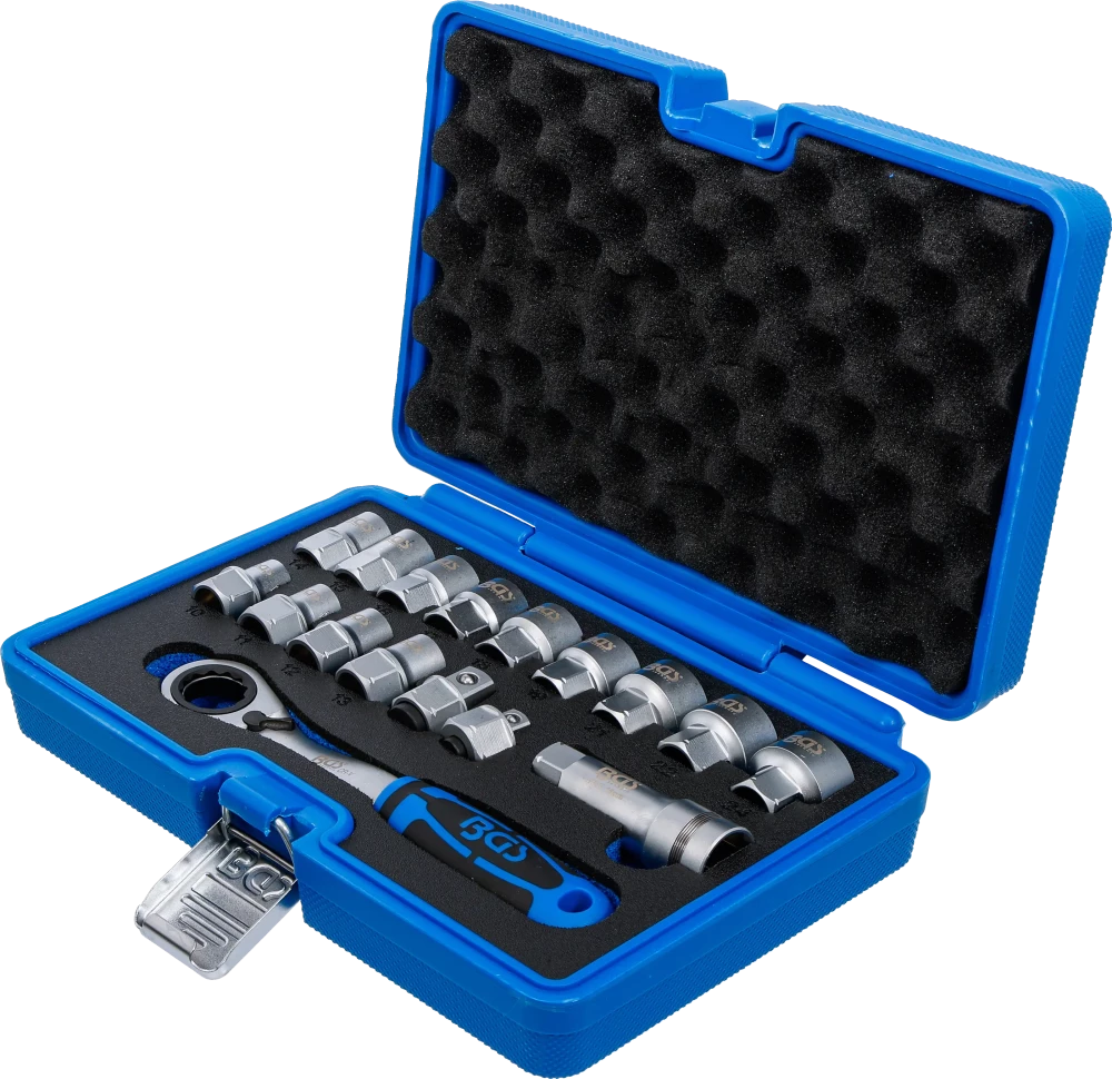 Dugókulcskészlet | Gear Lock | 10 - 24 mm | 17 darabos