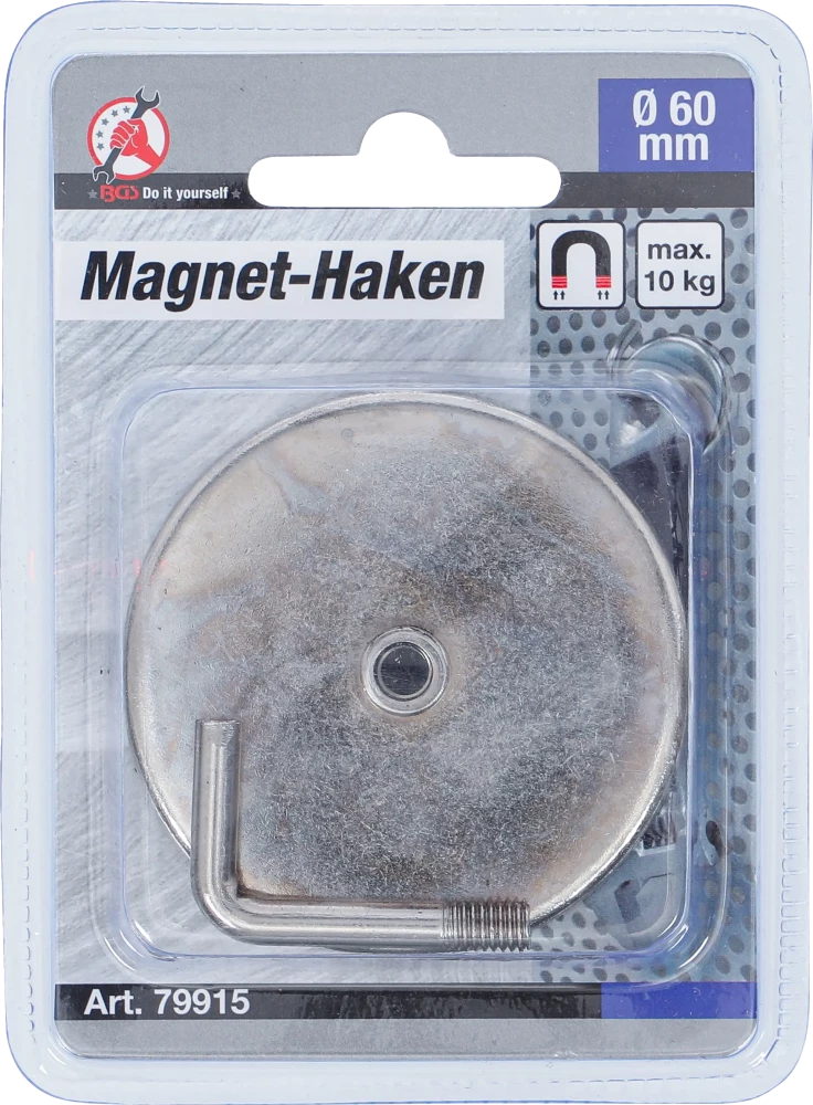 Mágnes-kampó | kerek | Ø 60 mm | 10 kg