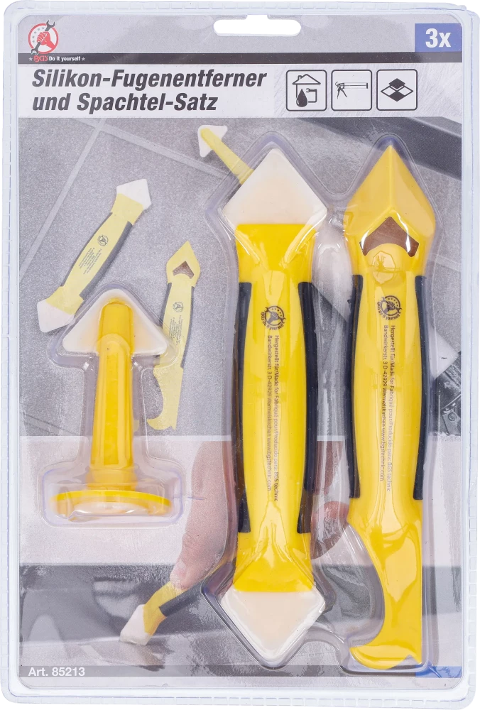 Szililkon fugaeltávolító és spatula készlet | 3 darabos